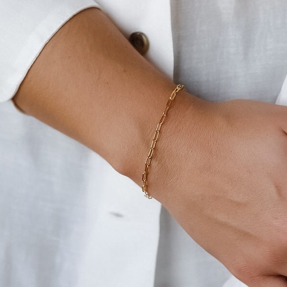 ⚜️𝟯𝟬%𝗢𝗙𝗙 𝗯𝘂𝗻𝗱𝗹𝗲𝘀 𝟯+⚜️ NEW Paperclip Steel Bracelet - Picture 5 of 16